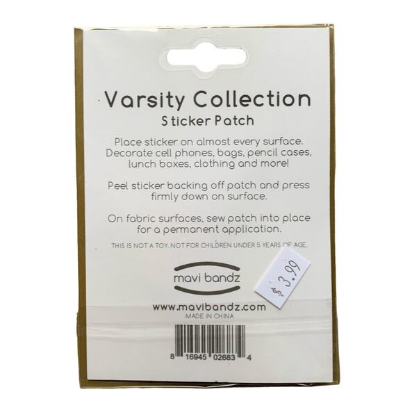 Mavi Bandz Varsity Collection 12 Sticker Patches Rainbow Star Heart Smile NEW - Picture 6 of 7